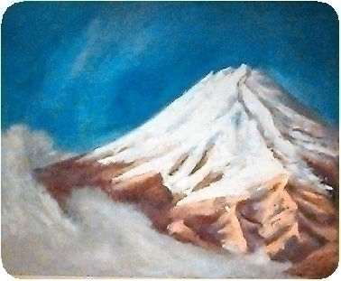 加納莞蕾作品展 　*油彩　「富士山」　