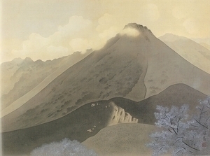 小野竹喬　「夏山」